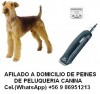 afilado de cuchillas de peluqueria canina (rectificado de peines)