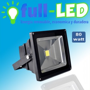 importadora full-led Repuestos en Chile en La Cisterna |  Foco proyector full-led /80 watt/ envios a todo chile, Importadora full-led, es lider en iluminacion led y kit solares