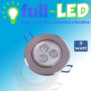 importadora full-led Repuestos en Chile en La Cisterna |  Embutido full-led /3 watt/ultraplano/envios a todo chile, Importadora full-led, es lider en iluminacion led y kit solares