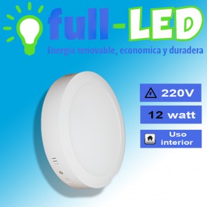 importadora full-led Repuestos en Chile en La Cisterna |  Sobrepuestos full-led  /12 watt/ envios a todo chile, Importadora full-led, es lider en iluminacion led y kit solares