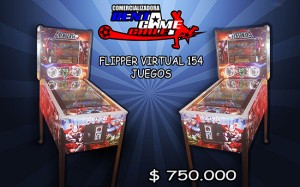 RENTAGAME CHILE Repuestos en Chile en Santiago |  Flipper virtual 154 juegos/ precio: $ 750.000, Maquinas de juego