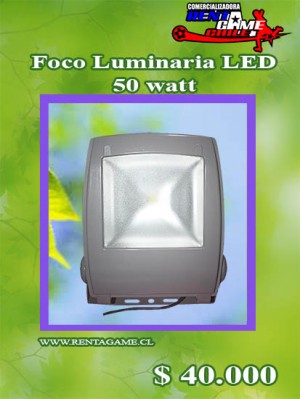 RENTAGAME CHILE Repuestos en Chile en Santiago |  Foco luminaria led 50 watt precio: $ 40.000, Iluminacion led
