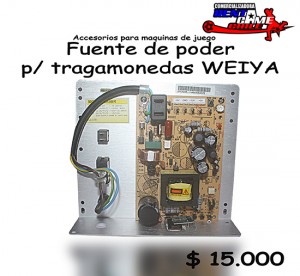 RENTAGAME CHILE Repuestos en Chile en La Cisterna |  Fuente de poder p/ tragamonedas weiya/precio: $ 15.000, Rentagame: maquinas de juego:  accesorios,repuestos, servicio tecnico