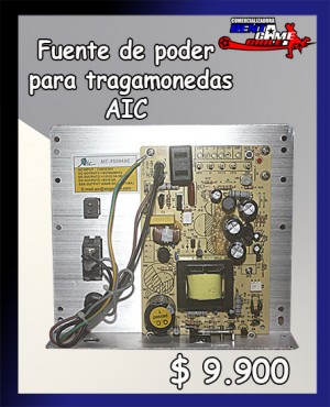RENTAGAME CHILE Repuestos en Chile en La Cisterna |  Fuente poder para maquina de juegos tragamonedas aic/precio: $ 9.900, Rentagame: maquinas de juego:  accesorios,repuestos, servicio tecnico