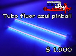 RENTAGAME CHILE Repuestos en Chile en La Cisterna |  Tubo fluor azul para maquina de juego pinball/precio: $ 1.900 pesos, Rentagame: maquinas de juego:  accesorios,repuestos, servicio tecnico