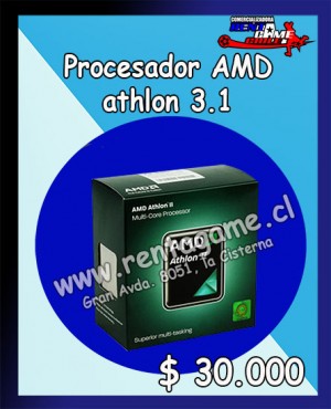 RENTAGAME CHILE Repuestos en Chile en La Cisterna |  Procesador amd athlon 3.1-precio oferta: $ 30.000, Rentagame: maquinas de juego:  accesorios,repuestos, servicio tecnico