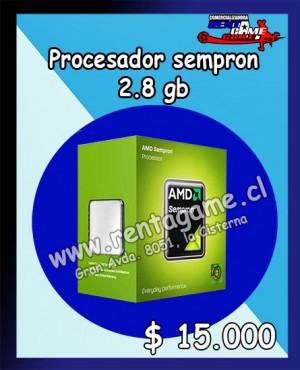 RENTAGAME CHILE Repuestos en Chile en La Cisterna |  Procesador sempron 2.8 gb /precio: $ 15.000, Rentagame: maquinas de juego:  accesorios,repuestos, servicio tecnico