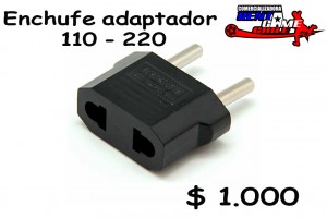 RENTAGAME CHILE Repuestos en Chile en La Cisterna |  Enchufe adaptador 110 - 220/precio: $ 1.000, Rentagame: maquinas de juego:  accesorios,repuestos, servicio tecnico