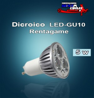 Rentagame chile Repuestos en Chile en Santiago |  Dicroico  led - gu10 rentagame  5 watt  220volt, Iluminacion led, ahorre hasta un 90% de energia electrica