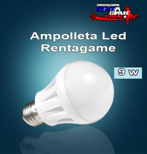 Rentagame chile Repuestos en Chile en La Cisterna |  Ampolleta led rentagame 9 watt 220 volt /luz fr&iacute;a, Iluminacion led, ahorre hasta un 90% de energia electrica