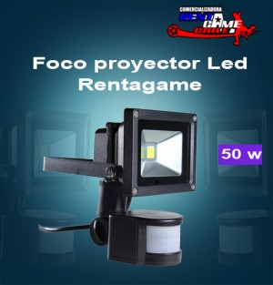 Rentagame chile Repuestos en Chile en La Cisterna |  Foco proyector led rentagame / 50 watt/con sensor, Rentagame: maquinas de juego,accesorios, repuestos y serv. tecnico