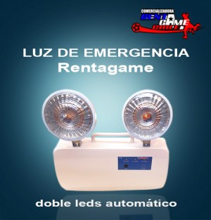 Rentagame chile Repuestos en Chile en La Cisterna |  Luz de emergencia rentagame/ doble leds automatica, Iluminacion led, ahorre hasta un 90% de energia electrica