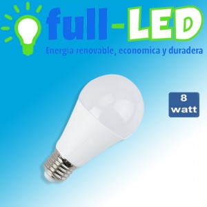 full-led Repuestos en Chile en La Cisterna |  Ampolleta full-led /8 watt/e27/luz fr&iacute;a/ envios a todo chile, Iluminacion led, ahorre hasta un 90% de energia electrica