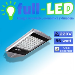 importadora full-led Repuestos en Chile en La Cisterna |  Proyector 56 watt full-led luminaria  p&uacute;blica, Iluminacion led, ahorre hasta un 90% de energia electrica