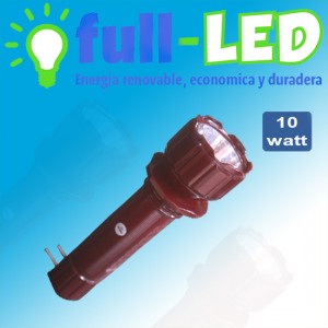 importadora full-led Repuestos en Chile en La Cisterna |  Linterna led recargable full-led /2 funciones recargable 10 watt, Importadora full-led, es lider en iluminacion led y kit solares